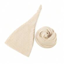 2 Peças/Conjunto Envoltório de Posicionamento para Recém-Nascidos, Acessórios de Fotografia de Recém-Nascidos, Manta de Malha Esticável Macia, Envoltório Feito à Mão para Sessão Fotográfica de Bebês Meninos e Meninas - Multicolorido - Visão 9