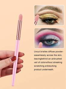 30件套化妆工具套装，包含：12支化妆刷套装+1个多功能防水拉链化妆包+2个手提碗挂绳+1个发圈+4个化妆海绵+4个三角粉扑+3个迷你气垫粉扑+3个迷你化妆海绵，一应俱全，新手友好 | 方便旅行携带，送礼佳品 | 新手/女性的完美之选 - 彩色 - 查看 5