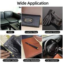 自粘皮革修补贴，PU人造革修补胶带，适用于沙发、汽车座椅、家具、包袋和椅子，防水耐用，即撕即贴，轻松修复皮革。 - 彩色 - 查看 8