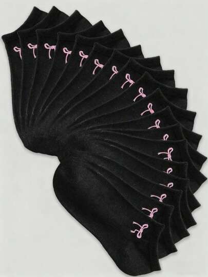 10 pares/paquete Calcetines cortos unisex, calcetines invisibles, calcetines negros, transpirables, que absorben la humedad, adecuados para mujeres y hombres, casual, deportivo, de negocios y otros usos diarios, todo el año, combinación de colores al azar