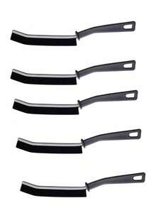 5件套多功能长柄清洁刷套装，缝隙清洁刷，多用途清洁刷工具，浴室缝隙刷，小型清洁刷，瓷砖缝隙刷，厨房刷，不锈钢清洁工具，无需电源，适用于客厅、卧室、浴室、厨房、家具 - 中等硬度手柄刷，清洁力强，家居必备