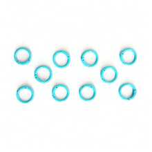 23毫米多色金属珐琅圆形弹簧扣开口吊坠，适用于钥匙链、手机挂绳、耳机盒及其他配件 - 彩色 - 查看 30