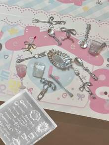 迷你水果番茄苹果草莓3D硅胶美甲模具装饰 - 無色 - 查看 10