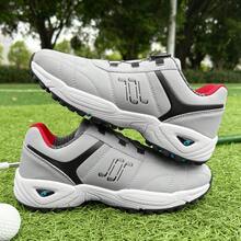 Unisex All-Weather Traction Lightweight Golf Shoes - Suitable For Lawn Course, Casual Wear And Outdoor Sports, Dual-Use For Course And Commute - White/Black/Gray Design, Casual Sports Shoes | Durable Rubber Sole, Versatile - Grey - View 6