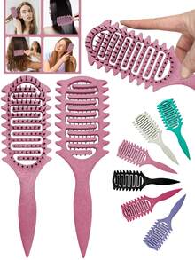 Hair brushes-EU+UK Bàn chải định hình lọn tóc xoăn | Bàn chải tóc xoăn chuyên nghiệp 2026 cho những lọn tóc xoăn, gợn sóng và xoắn hoàn hảo – Chống xù, lướt nhẹ nhàng, tạo kiểu tóc chất lượng salon - Hình vuông - Xem 10