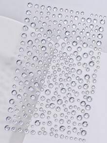 2pcs/1pc Silver Glitter Face Stickers, Suitable For Rave Parties, Makeup, Rhinestone Stickers, Y2K Style Music Festival DIY Eye & Face Decor, Valentine's Day Gift - Multicolor - View 7