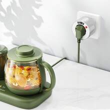 HITRENDS 24-Hour Smart Countdown Socket, Rotating Timer, One-Button Timer Switch, Flame Resistant Material +LED Display, High Power 3680W, Essential For Home Appliances, Kitchen Appliances, Lighting Fixtures, And Fish Tank Lighting - EU E Type Plug(220-240V) - View 8