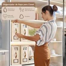 NEW 4 Pcs Caja Organizadora de Tela Oxford para Ropa Plegable Cajas de Almacenamiento con Ventana Transparente y Asa de Cuero Almacenamiento Debajo de la Cama para Ropa de Cama Almohadas - como en la foto - Ver 3