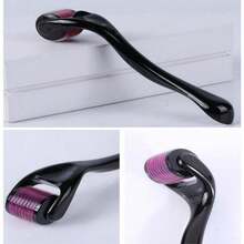 540 Needle Roller Massager – Face Scalp Skin Care Tool, Facial Massage Roller For Beauty Salon, Spa And Home Use - 黑色 - 查看 6