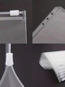 一套12个A6、A5或A7尺寸的袋子，或者两套A6透明六孔拉链袋 - 無色 - 查看 4