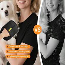 1pc Pet Deshedding Glove, Pet Grooming Glove, Removes Pet Hair From Sofa, Clothes, Bedding, Approx. 20*14*0.4cm Anti-Static Deshedding Glove, Household Cleaning Supplies, Glove, Suitable For Cats - Multicolor - View 6