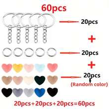 15/30/60/90 Stück Mehrfarbige Plüsch Herz-förmige Anhänger Schlüsselanhänger Tasche Auto DIY Dekoration, Muttertag Geburtstags Party Geschenk für Familie & Freunde - Verschiedenfarbig - Übersicht 22