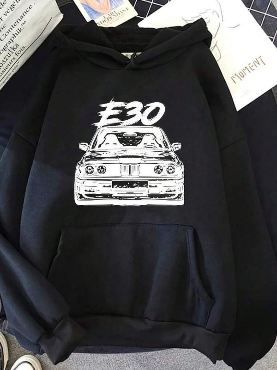 Men Outdoor Hoodies & Sweatshirts - Black - View 1