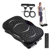 Plataforma Vibratoria con Bandas 110v Máquina Adelgazante | Hogar y Oficina | Equipo de Tonificación | Multifuncional Segura - Multicolor - Ver 1