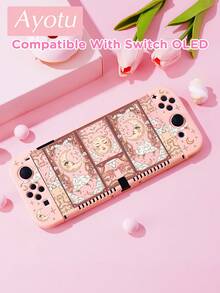 Ayotu 1pc Tarot Theme Compatible With Switch2/Switch NS/Switch OLED/Switch LITE Gaming Console Protective Case, New Generation, Stars & Sun & Moon Pattern, TPU Soft Shell, Universal Gamepad Protective Cover, Switch Controller Protective Case, Switch Gaming Accessories, Anti-Drop, Anti-Slip, Scratch-Resistant, Stylish