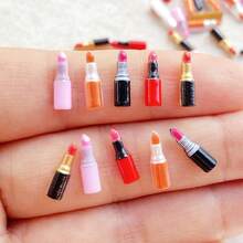 30/60/120颗卡通迷你口红，美甲水钻装饰，树脂配件，珠宝制作，美甲沙龙DIY，情人节，节日派对装饰，轻松打造独特美甲艺术工艺品