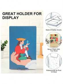 10 Giá Trưng Bày Acrylic Điều Chỉnh Được - Đế Chắc Chắn, Làm Từ Chất Liệu PMMA Bền Chắc, Lý Tưởng Cho Gia Đình, Văn Phòng, Trang Trí Tiệc và Sử Dụng Tại Cửa Hàng. Giá Trưng Bày Sách, Trang Trí Tiệc, Thẩm Mỹ Hiện Đại, Thiết Kế Thời Trang, Cấu Trúc Chắc Chắn. - Trong sáng - Xem 4