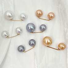 3/4/6 قطع أزرار مزيفة أنيقة من اللؤلؤ، مناسبة للفساتين وتعديل الياقة وتثبيت الأوشحة، مثالية للارتداء اليومي والهدايا، اكسسوارات فستان الحفلات | أسلوب بوهيمي | أزرار بلاستيكية متينة