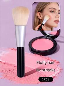 1pc Blush Brush, Powder Brush, Contour Brush - Evenly Applies Powder, Versatile Makeup Brush Beauty Tool