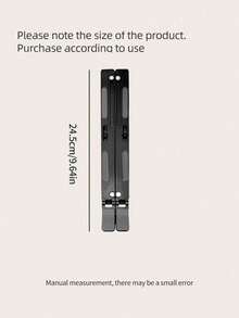 1個黑色可折疊便攜式筆記本電腦,平板電腦,智能手機支架,擴展式手機座和可調整散熱支架