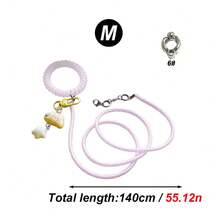 Conjunto de 1 guia de voo super elástica para papagaio com pulseira e pingente de desenho animado fofo, adequada para calopsitas, cacatuas, periquitos e outras aves de exterior, corda retrátil para caminhada de pássaros, sem argola para os pés, adequada para treinamento e soltura de pássaros em todas as estações do ano. - Multicolorido - Ver 27