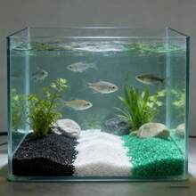 3袋（400+400+400）克/2.65磅 黑/白/绿石英砂，适用于沙画、景观美化，可用于研磨、抛光和景观填充。