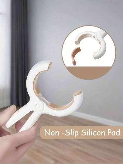 12/4 st. rostfria fjäderdesignade kraftiga strandhandduksklämmor - slitstarka plastkrokar, starka vindtåliga klämmor, mångsidiga klädlinklämmor för kläder, handdukar och filtar, lämpliga för klädlina, badrum och köksorganisation, fjäderbelastade fästelement, robust torkverktyg; kan fästa täcken, lakan, filtar, tjocka gardiner, strandhanddukar, fåtöljöverdrag, dunjackor, rockar, tröjor, handdukar, kläder, ryggsäcksremmar