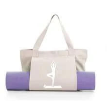 1个瑜伽普拉提垫包帆布手提袋户外运动器材旅行瑜伽垫单肩包 - 彩色 - 查看 10