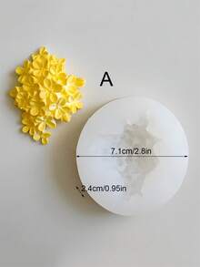 Khuôn silicon 3D hình hoa mộc tê - Dùng làm nến thơm, xà phòng, nhựa và thạch cao để tự làm cốc nến trang trí, giá đỡ nến hình hoa, khuôn trang trí nhà cửa | Thiết kế hoa | Khuôn bền - trắng - Xem 8