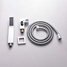 Durable Brass Body Shower Head With Silicone Nozzles Rainfall Water Flow - Multicolor - View 12