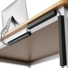 1pc Channel Desk Cable Organizer Cable Management Accessories Cable Protecter No Drilling Under Desk Management Tray