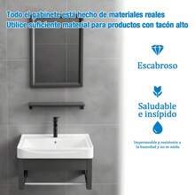 Mueble Integral para Baño Espejo y Almacenamiento | Hogar Baño | Mueble Baño Práctico | Duradero Espacioso - Multicolor - Ver 5