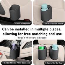 4 In 1 Car Steering Wheel Table, Multifunctional Car Seat Tray For Eating And Working, Double-Sided Design Steering Wheel Table Table For Laptop, Food, Car Accessories Car Steering Wheel Desk |   Steering Wheel Tray For Laptop Car Mount With Pen Holder |   Car Food Tray For Eating With Drinks Holder |   Multipurpose Travel Car Accessories - 灰色 - 查看 11