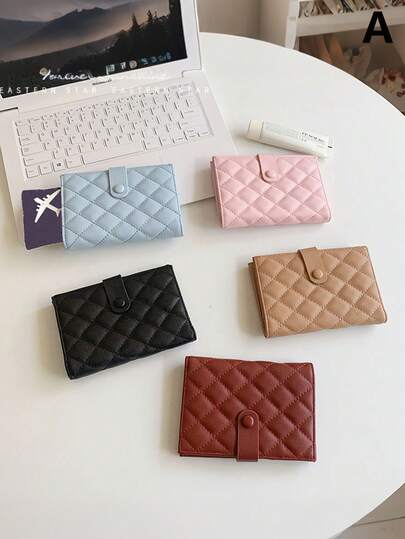 Portapassaporte de estilo minimalista, estuche de pasaporte de PU, organizador de documentos de viaje impermeable y ligero, billetera de pasaporte multifuncional con bolsillo para monedas, soporte para boletos, ranuras para tarjetas de identificación, bolsa versátil para cambio suelto y organizador de documentos