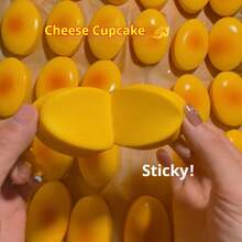 Super Soft Cheese Cake Squishy Toy, Slow Rebound Stress Relief Squeeze Toy, Emotion Soothing Gift For Birthday, Holiday, Perfect Gift - Multicolor - View 9