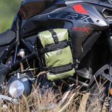 Rhinowalk Motorcycle Front Bumper Bag Tail Bag Motorbike Side Bag 6L Full Waterproof Motor Saddle Pannier Bag Rear Rack Trunk Professional Motor Accessories-Green - ColorA - 查看 5