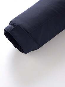 Jackets For Men,Men's Autumn/Winter Outdoor Casual Jacket, Plus Size, Medium-Length, Fleece-Lined, Thickened, Waterproof And Breathable Coat. - Lớp lót lông cừu màu xanh đậm - Xem 7