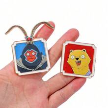 1/4 件装 时尚卡通胸针 可爱动物珐琅别针 金属徽章 首饰 服装 背包配饰 礼品