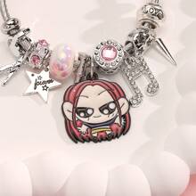 Eid Al-Fitr New K-POP Witch Hunting Girl Group Bracelet, Cartoon Rhinestone Pendant Stainless Steel Bangle Bracelet, Bracelet Gift, Family Gathering Gift, Carnival Festival Supplies, Festival Small Gift, Festival Essential, Suitable For Various Parties And Event Souvenirs - Multicolor - View 7