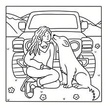 1 Pieza Libro para colorear de la Chica CoCo, un libro para colorear con una niña pequeña como personaje, que muestra un buen y cómodo tiempo de ocio, un libro de dibujos de diseño simple y audaz, un libro ilustrado diseñado para que adultos y adolescentes se relajen y cultiven la concentración - Unitalla - Ver 6