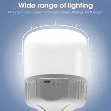 Lampu Kemah Portabel, Lampu Bulat Multi-Kecepatan, Lampu Berkedip, Cocok untuk Penerangan Kemah, Sinyal Darurat, Perlengkapan Penting untuk Aktivitas Luar Ruangan - Putih - View 10