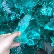 Natural Aqua Blue Andara Crystal Glass Boulders - Rough Monatomic Transparent Gemstones, Bohemian Smooth Crystallized Rocks For, Holiday & Christmas Gifts, Aqua Blue Stone Collection - Blue - View 6