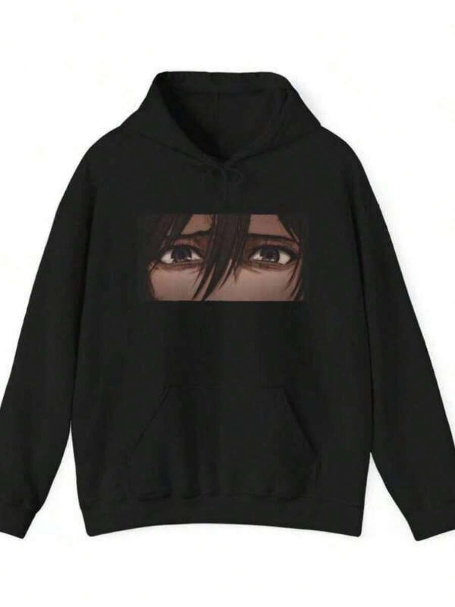Men Outdoor Hoodies & Sweatshirts - Black - View 1