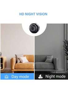 1pc 1080P Full HD Smart Mini Camera With 2.4GHz Wi-Fi, Night Vision, And Remote Viewing Via App. Supports Multi-Device Connection And Motion Detection. USB-Rechargeable And Compact For Flexible Placement. Ideal For Home Security, Indoor/Outdoor Use, Parties, And Pet Monitoring. - Black - View 9