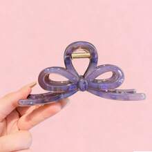 1pc Vintage Style Elegant Hair Clip Accessory For Women, Hair Claw Hair Decoration - Picture Color - View 1