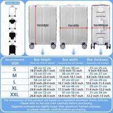 1 件装行李箱套，多种尺寸可选。采用聚酯纤维材质，防刮耐磨，男女通用。商务旅行和夏季度假的理想之选。易于手洗且可拆卸，是旅行必备配件。