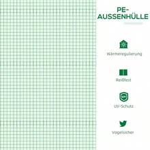 Greenhouse With Window, PE Greenhouse 180x60x60cm, Tomato House & Cold Frame In Green For Garden & Balcony