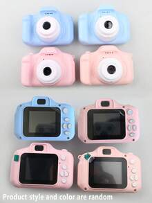 1 件儿童数码相机，带自拍功能、视频录制、USB 充电、儿童节日礼物