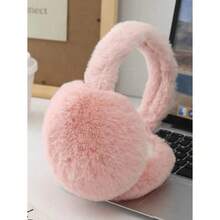 Women's Winter Earmuffs, Fluffy Fluffy Earmuffs, Foldable, Polyester Fiber (Polyester) Winter Earmuffs For Girls (Color Of Ear Part Randomly Assigned) Winter Accessories - 彩色 - 查看 6
