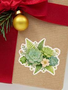 2/1 Sheet Green Plant & Flower Stickers - Add A Touch Of Green To Your Everyday Items With These Fun Stickers! Great Gift For Gardening Enthusiasts, Nature Lovers, And Creative People. - Multicolor - View 10